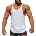 Men's Wholesale Gym Tank Top Cotton Quick Dry Crew Neck Running Solid Sleeveless Vest