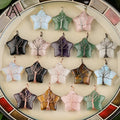 Crystal Star Pendant for Making Jewelry  Wire Wrapped Tree of Life Charm Healing Stone Charms Wholesale