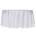 Wrinkle Free Fabric Washable Polyester Round Table Cover for Wedding
