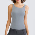 Factory Direct New Yoga Sports Top Deep U-beauty Strap Chest Pad Long Running Yoga Vest for Women