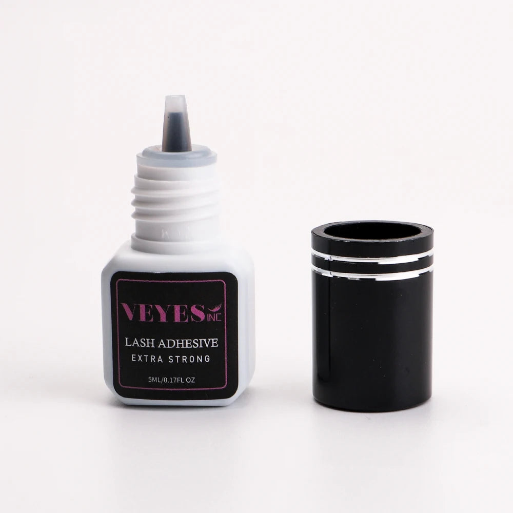 VEYES Professional Fast Drying Waterproof Vegan Cruelty-Free Eyelash Extension Glue Strong Lash Adhesive Liquid 8 Weeks Hold