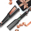 Professional Keratin Hair Straightener LCD Display Customized Flat Iron Straightening Ceramic Plate Titanium Household RV