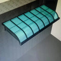 1mx2m DIY Outdoor Polycarbonate Front Door Window Awning Patio Cover Canopy