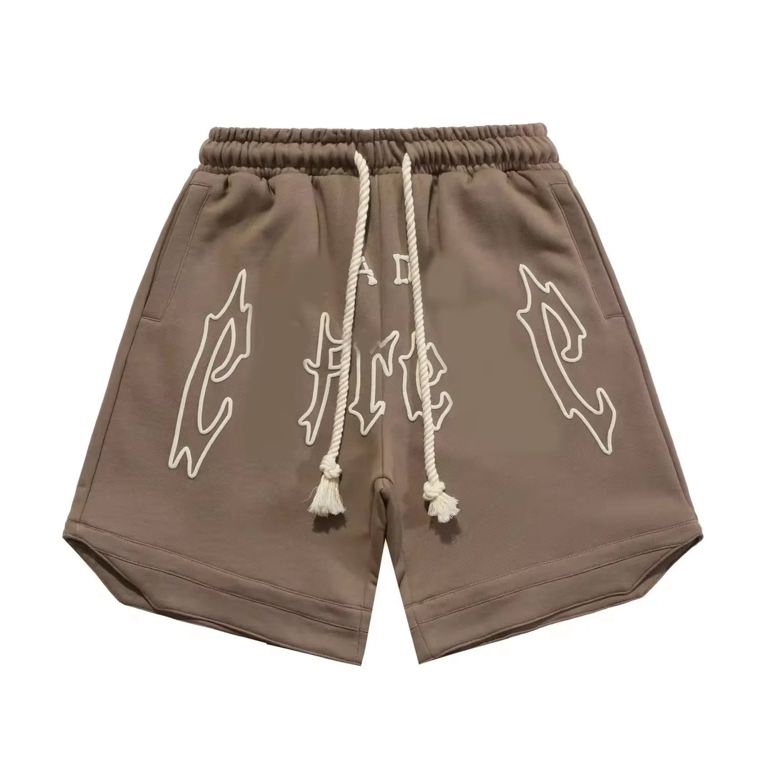 280gsm Baggy Summer Blank High Quality Cotton Casual Gym Shorts Pant Men Custom logo Puff Printing Vintage Streetwear Shorts Men