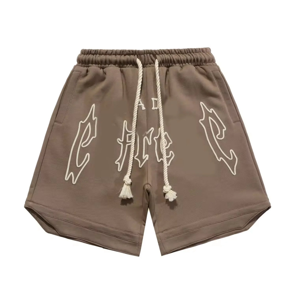 280gsm Baggy Summer Blank High Quality Cotton Casual Gym Shorts Pant Men Custom logo Puff Printing Vintage Streetwear Shorts Men