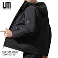 Liu Ming Cheap Wholesale Streetwear Men's Fashion Printed Windbreaker Hooded Jacket Baseball Bomber Front Logo Eco-Friendly