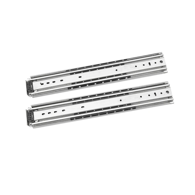 Heavy Duty Low Profile 3 Fold 76mm Toolless Modern Undermount Drawer Slide with Smooth Push Open for Kitchen Dining & Gym Use