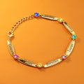 High Fashion 12 Birthstone European and American Mother's Day Personality Creative Custom Name Bracelet Engraved