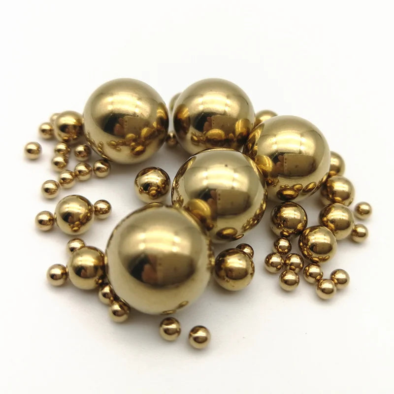 2.54mm-50mm 11mm Brass Electroplating Gold Color High Polished DIN Standard Stainless Steel Ball CH-DBBM CH-BBBM for