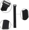 Adjustable 38mm Elastic Armband Hook Loop for Velcro Embroidered Customizable Logo Webbing Wholesale Storage Strap for Bags Shoe