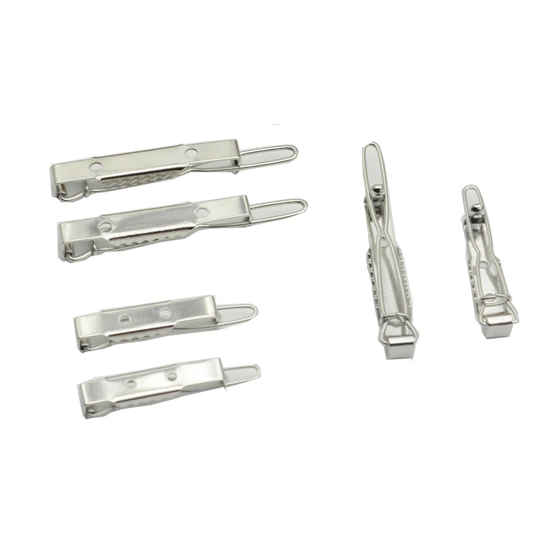 2.5cm 3.5cm Base Metal Frog Hair Clips Snap Bar Pins for DIY Hair Bows Accessories