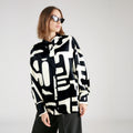 Casual Black and White Ladies Blouse Models of Blouses for Summer Female Blouse Designs for Office