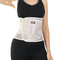 JINGBA OEM Beige Flexible Sweat Band Anti-Slip Fish Silk Slim Waist Trainer Shaper Breathable Back Pain Relief Bandage