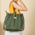 Large Supermarket Shopping Bag Drawstring Vegetable Fruit Bag Environmental Protection Fashion Shoulder Handbag Grocery Bag
