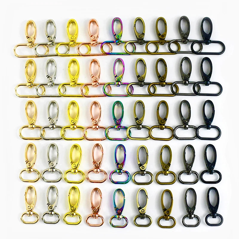 Meetee  F4-3 13-50mm Lobster Connection Swivel Hooks Handbag Hardware Accessories Bag Hook Key Chain DIY Alloy Dog Buckles