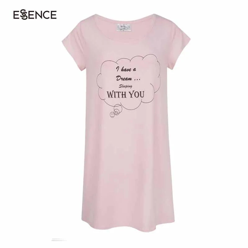 Summer Wholesale Night Dress Solid Soft  Nightdress Bamboo Viscose Women Nightgown