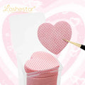 200PCS/box Heart Shape Eyelash Glue Remover Wipe Nail Polish Cleaner Lint-Free Cotton Pad Glue Bottle Mouth Cleaning Wipes