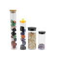 Wholesale Clear Transparent Plastic Round Packaging Tube with Flip Top Cap Labeling Craft & Lipstick Use PC/PCTG/PETG Material