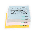 100% Polyester Microfiber Wiping Cleaning Cloth Custom Logo Printed Sunglasses Eyeglass Glasses Lens Cleaner