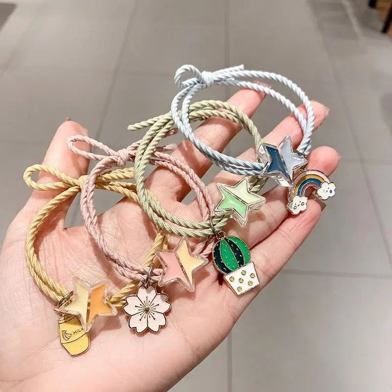 New Star Bracelet Headband Dual-use Rubber Band Hair Tie Sweet Girl Hair Accessories