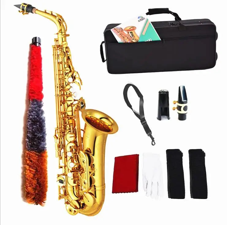 Alto E Saxophone Beginner Professional Player/child Adult Yellow Saxophone in Music Instrument