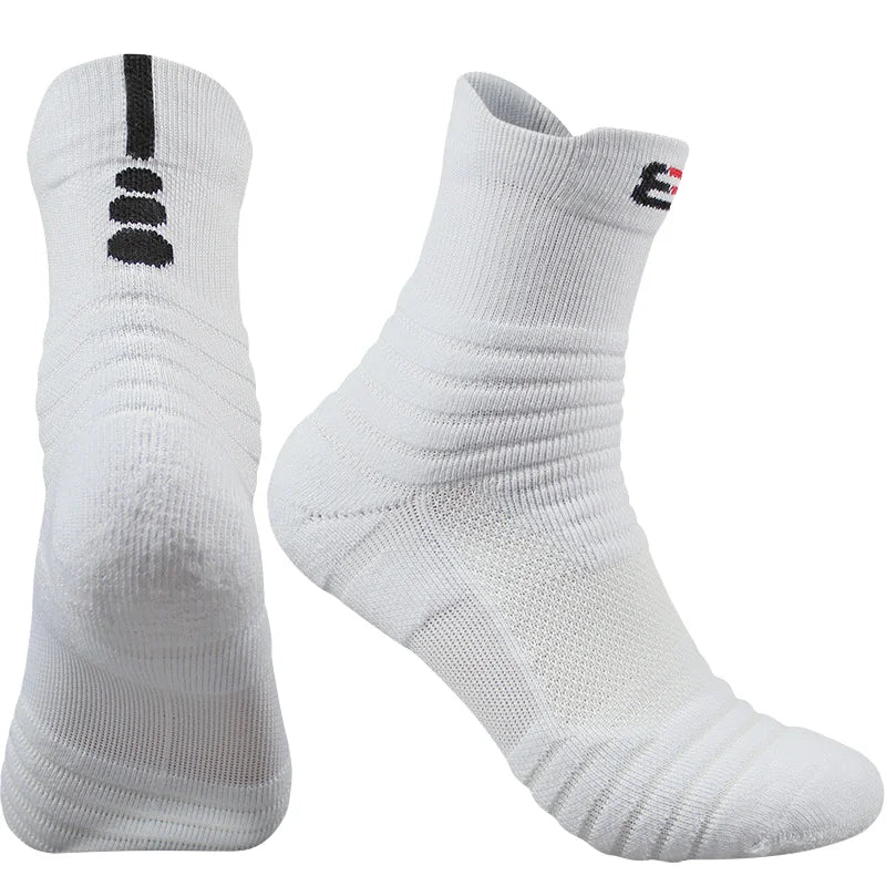 Autumn Knitted Crew Socks Sweat-Absorbent Breathable Embroidery Custom Design Print Logo Cuff Bottom Youth Body Digital Printing