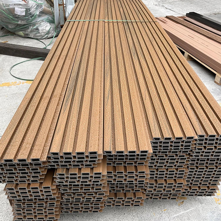 High Quality Waterproof Outdoor Plastic Composite Fluted Wpc Wall Cladding for Exterior Decoration