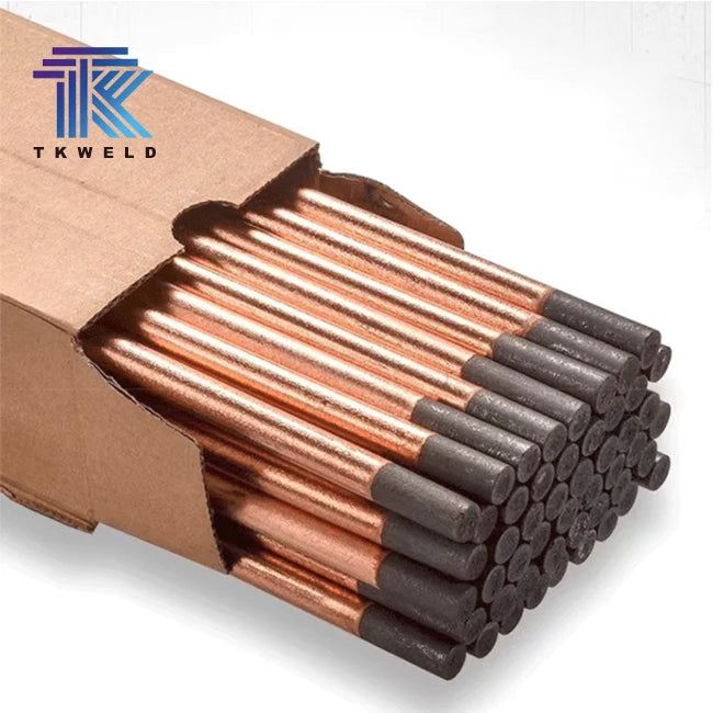 TKweld DC Copper Coated Round Graphite Rod Round Carbon Arc Gouging Electrode for Welding