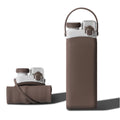 Foldable Silicone Water Bottle with Straw Easy-to-Carry Food Grade for Outdoor Travel