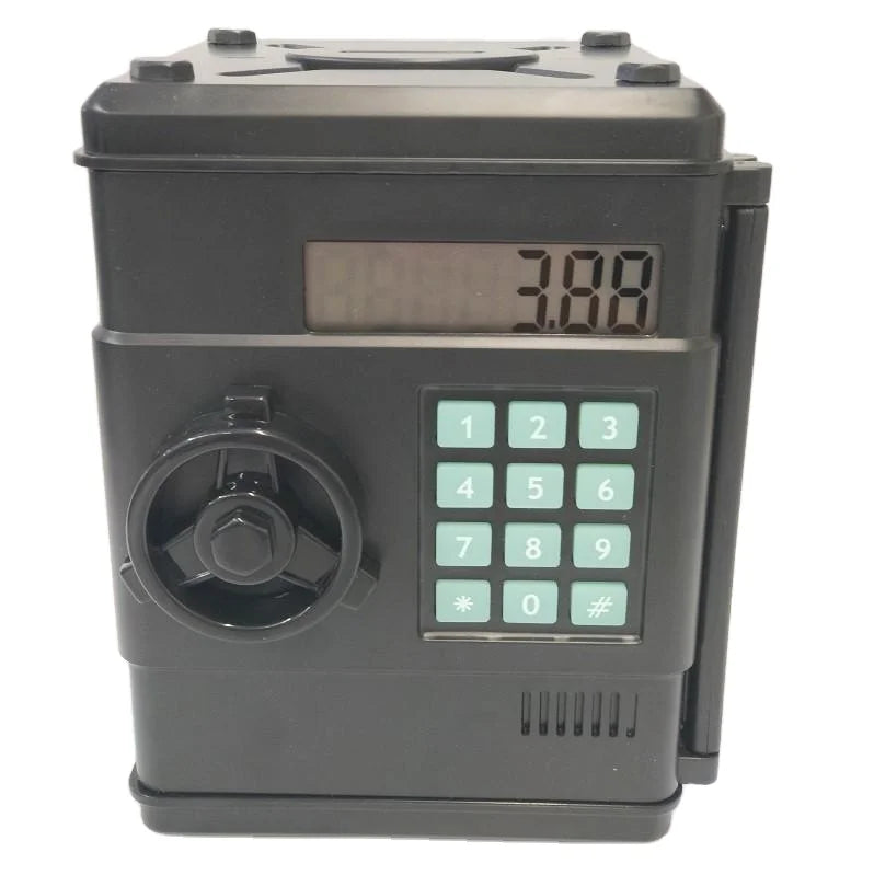 Custom Plastic Coin Counting Money Saving Box Euro/USD Electronic Digital Piggy Bank for Kids ATM Machine Inspired Attractive