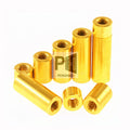 M1.6 Length 1.5~30mm Spacer Stud Spacing Screws Thumb Nuts Female Thread Double Pass Hollow Pillars Round Brass Standoff