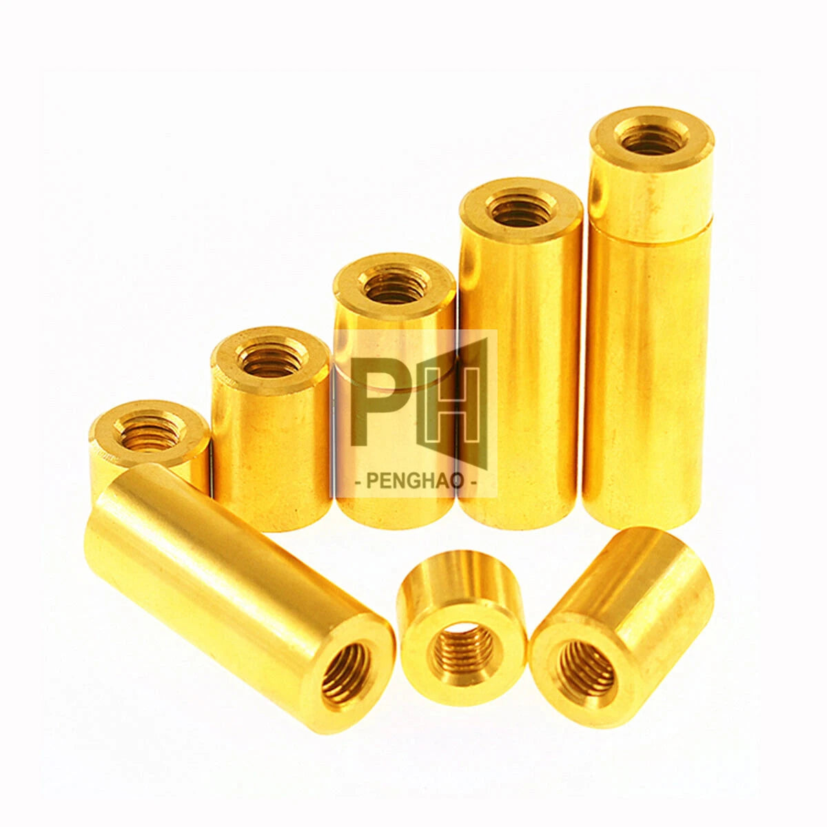 M1.6 Length 1.5~30mm Spacer Stud Spacing Screws Thumb Nuts Female Thread Double Pass Hollow Pillars Round Brass Standoff