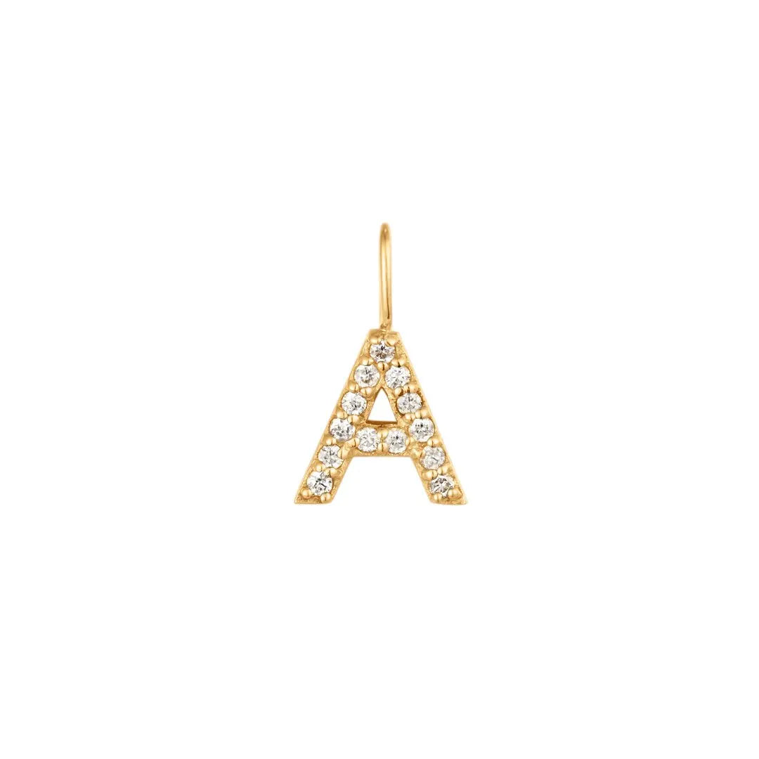 Diamond Initial Necklace 925 Sterling Silver Jewelry Necklace Women Wholesale