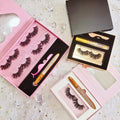 5d 3d Wispy  Natural 25mm Eyelash Real Mink Strip Lashes Colorful 18mm 20mm Eyelashes Wholesale Lash Vendor