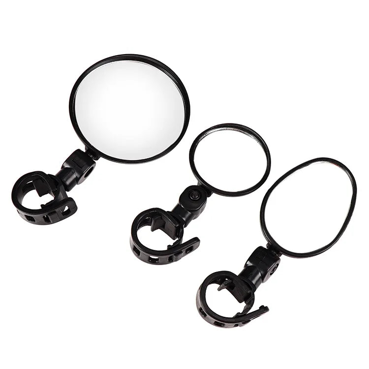 Adjustable Universal Bicycle Rearview Mirror Wide-Angle Cycling Handlebar Accessory for MTB Road Bike & BMX