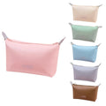 Portable Luxury Canvas Makeup Bag Zipper Fashion PU Handbag for Travel Waterproof Cosmetic Storage Bag Customizable Letters