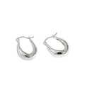 Silverbene Fashion Jewelry Bulk Wholesale Dainty Ladies Irregular U Shape Hot Popular Minimalist 925 Sterling Silver Earrings