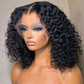 Short Straight Body Wave Remy Peruvian Human Hair Lace Front Wig Transparent HD for Lace 13x4