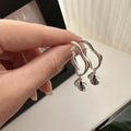 Fine Jewelry Hypoallergenic Statement Earring 925 Sterling Silver Drop Flower Earring