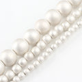 Wholesale Silver Color Matte Hematite Stone Beads Semi-Precious for Jewelry Making