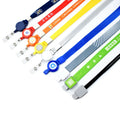 Lebei Custom Full-Color Polyester Badge Lanyard Fashionable Name ID Card Retractable Holder with Silk Screen Printing Logo