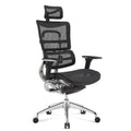 Commercial Furniture Adjustable Mesh Lift Chair Ergonomic High Back Office Chair 3D Fabric Aluminum Modern Style