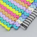 Factory Wholesale Stripes Fabric Brighter Color Crochet Fabric for Dress Sweater