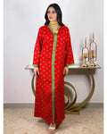 Middle East Printed Floral Lent Robe Women Abaya Dubai Turkey Muslim Long Muslim Arabian Dress Turkey Abaya