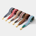 3.8cm Woven Belt Wide Webbing Luxury Handbags Ladies Leather Shoulder Bag Cotton Straps for Crossbody Bags