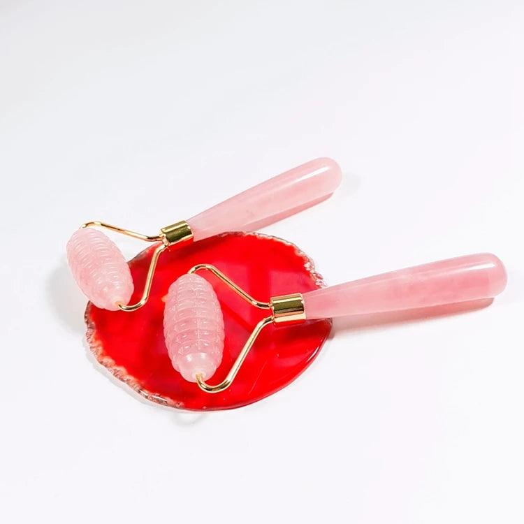HZ Rose Quartz Roller and Gua Sha Set