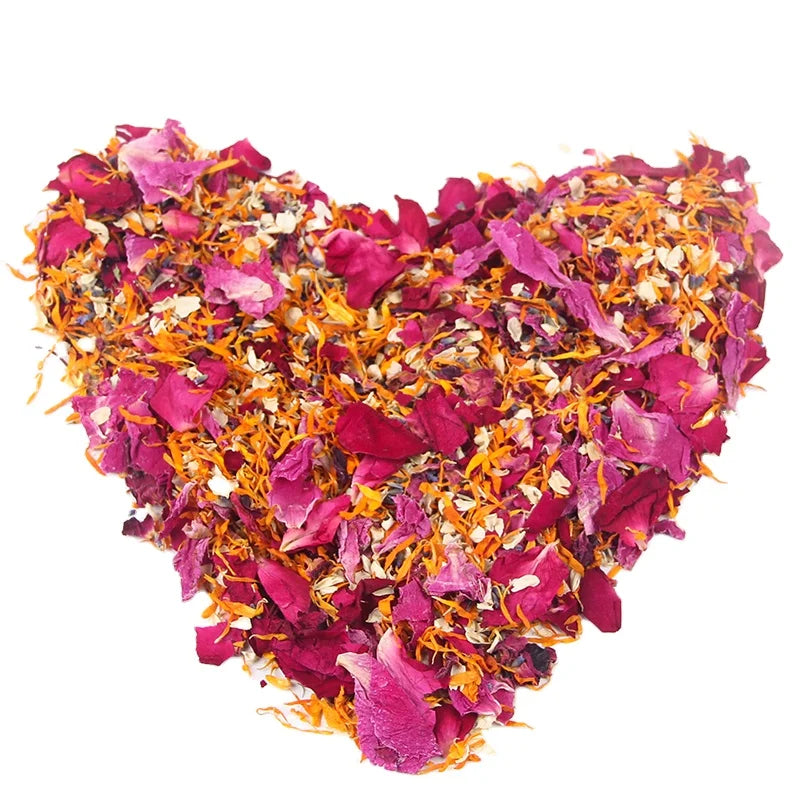 Mixed High Quality 1L Custom 100% Natural Dried Rose Jasmine Petals Biodegradable for Wedding Decoration