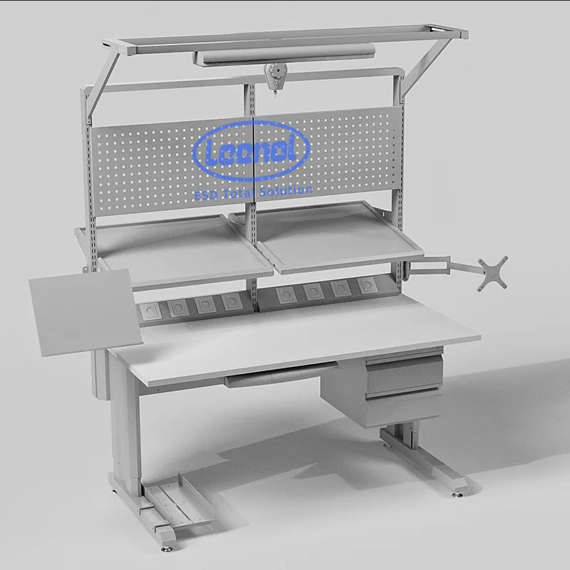 Leenol ESD Workbench for Factory Electronic Cleanroom Work Bench OEM ESD Work Table Industrial Esd Customised Workbench