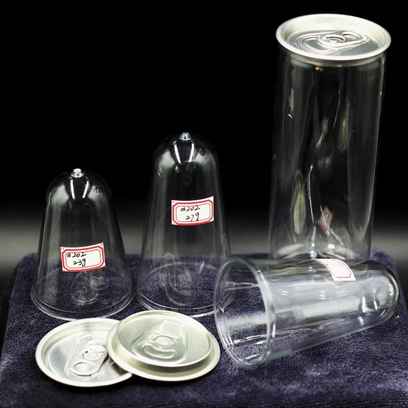 202# 52mm 55mm 23g  30g  for 250ml 330mL  500mL Mega Preform Manufacturer in Chinawide Mouth PET Jar preform With Easy Open Lid
