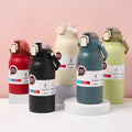 New Big Capacity 33/44/57oz Sport Water Bottle Stainless Steel Double Wall Vacuum Flask With Handle and Straw Lid for Outdoor